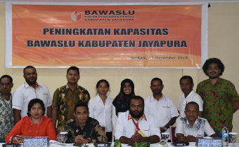 RAPAT KOORDINASI LANJUTAN PERSIAPAN PENETAPAN DAFTAR PEMILIH BERKELANJUTAN BULAN JUNI 2020 KABUPATEN JAYAPURA